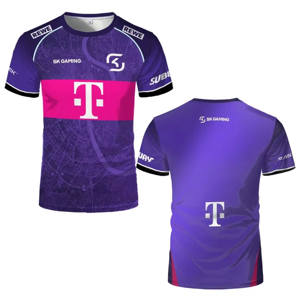 Esports Gaming Top - เสื้อยืดทีม SK Gaming 2026 Style Esports,