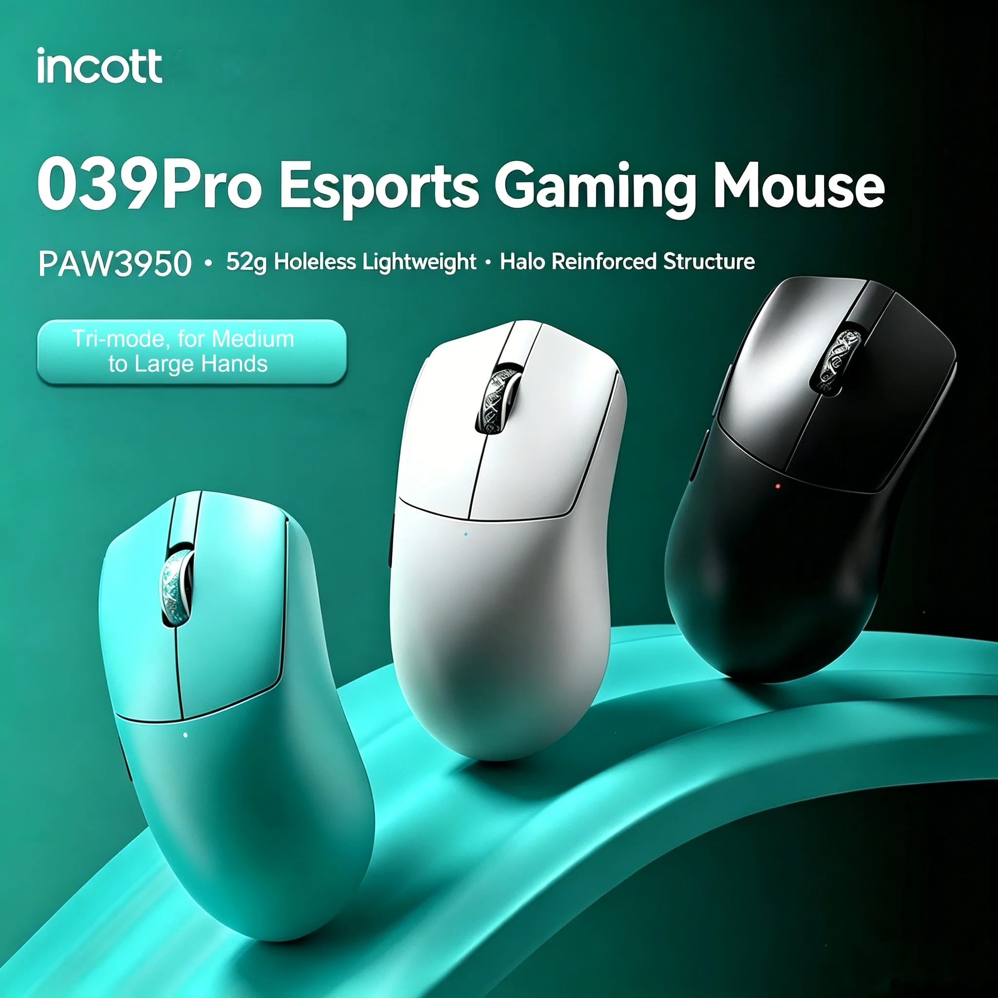 Esports Gaming Kings - อินคอตต์ 039 โปร PAW3950ES-KING 8KHz Tri-Mode