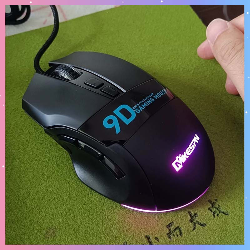 Esports Gaming Mouse - X10 เมาส์มาโครสำหรับเล่นเกมแบบมีสาย 9 ปุ่ม 12000DPI 1000HZ