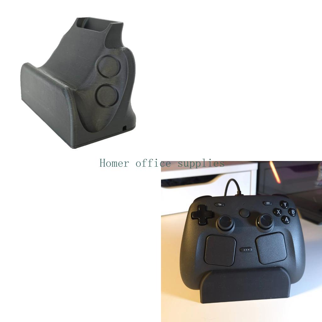 Controller Charging Stand - K43B แท่นวางคอนโทรลเลอร์เดสก์ท็อปพร้อมช่องเปิดสายเคเบิลและรองรับด้านข้าง, ที่วางพิมพ์ PLA+ 3D สำหรับจอแสดงผล