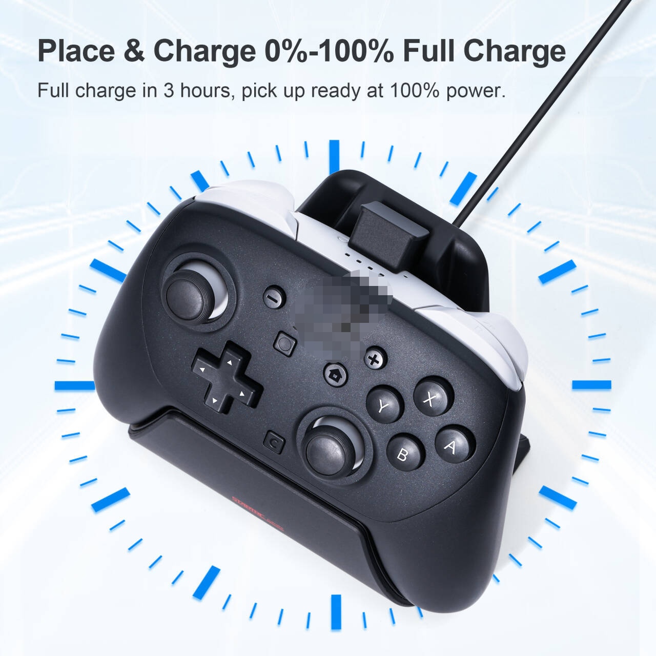 Controller Charging Stand - แท่นชาร์จสำหรับคอนโทรลเลอร์เกม Switch2 Pro พร้อมไฟแสดงสถานะ LED สำหรับอุปกรณ์เสริมนินเทนโดสวิตช์