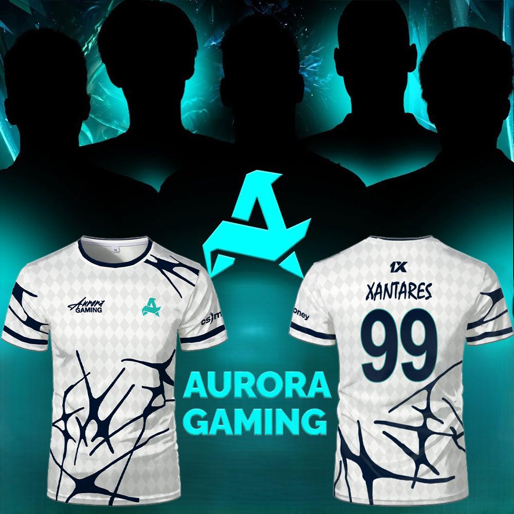 Esports Gaming Top - ทีมกีฬา Aurora Gaming Jersey เสื้อยืด XANTARES