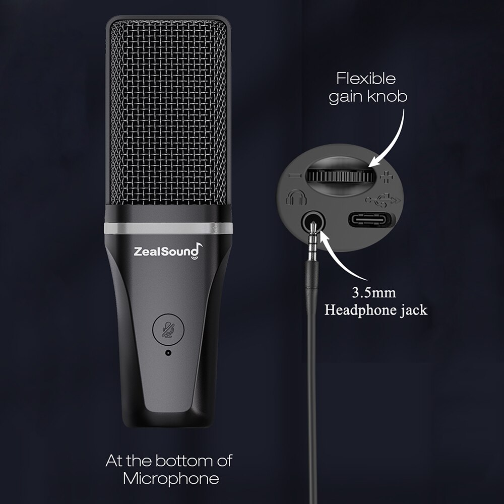 ไมโครโฟนบันทึกเสียง zealsound  - Streaming Mic Condenser บทวิจารณ์และราคา