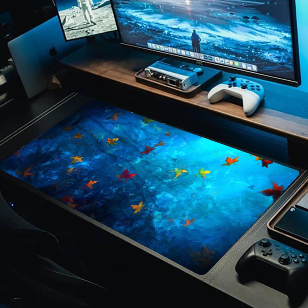 แผ่นรองเมาส์ลายใบเมเปิลสีน้ำเง - Esports Gaming Laptop บทวิจารณ์และราคา