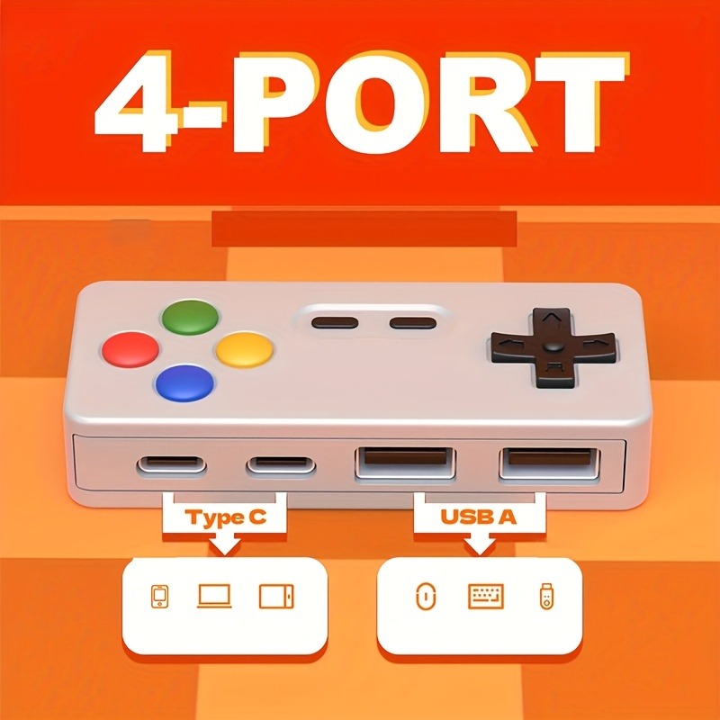1 ชิ้น ฮับอเนกประสงค์พกพา 4-in - Esports Gaming Splitter บทวิจารณ์และราคา