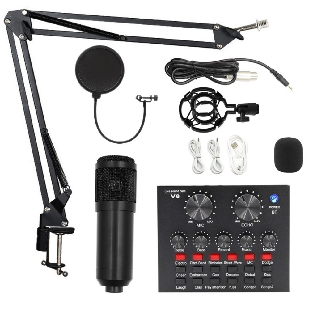 ชุดไมโครโฟนคอนเดนเซอร์ BM800 ส - Streaming Mic Condenser บทวิจารณ์และราคา