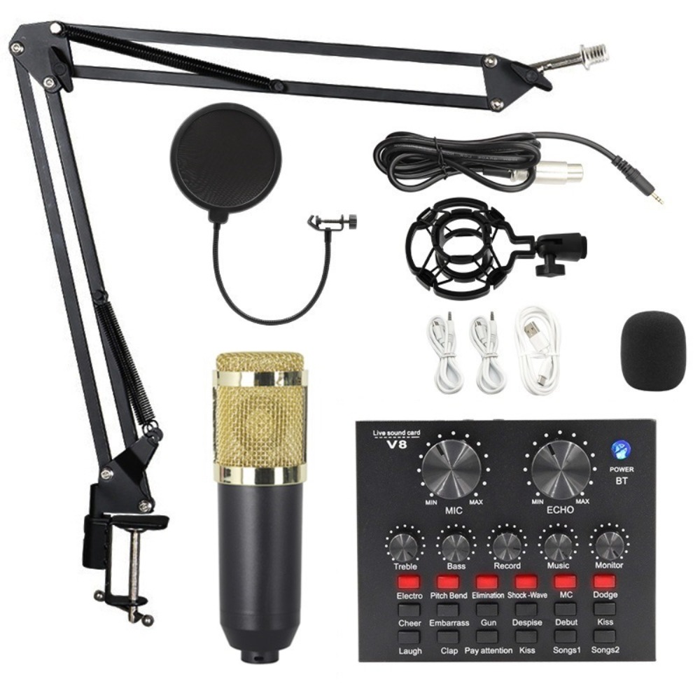 ชุดไมโครโฟนคอนเดนเซอร์ BM800 ส - Streaming Mic Condenser บทวิจารณ์และราคา