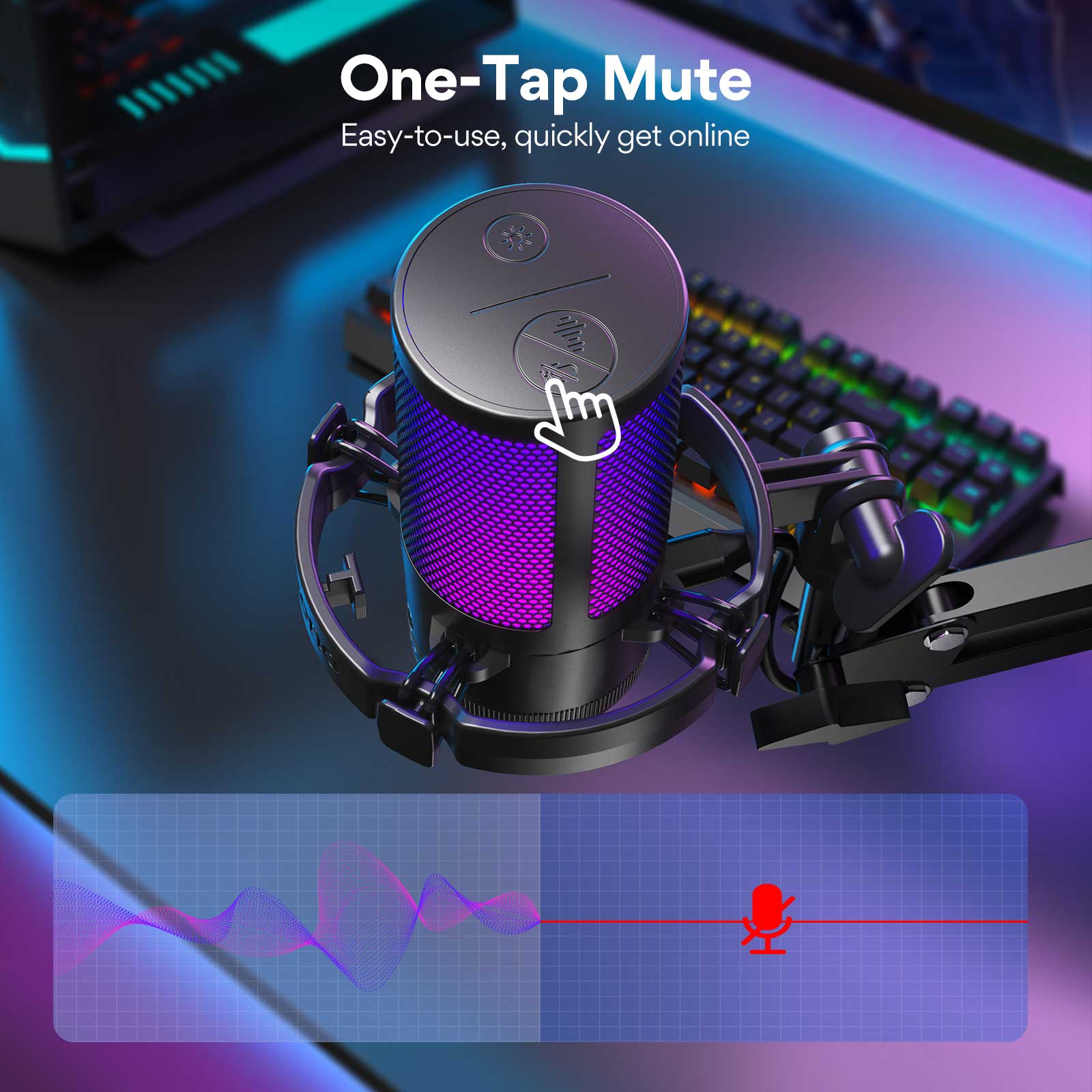 ไมโครโฟนเกมมิ่ง USB รุ่น MAONO - Streaming Mic Condenser บทวิจารณ์และราคา