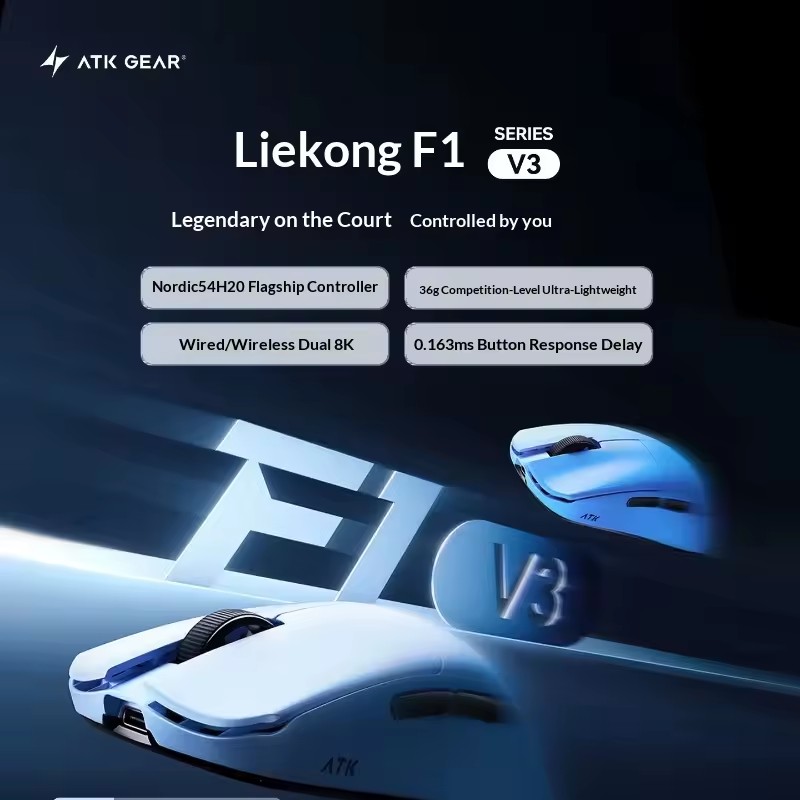 เมาส์ไร้สาย ATK F1 V2/V3 Tri M - Esports Gaming Mouse บทวิจารณ์และราคา