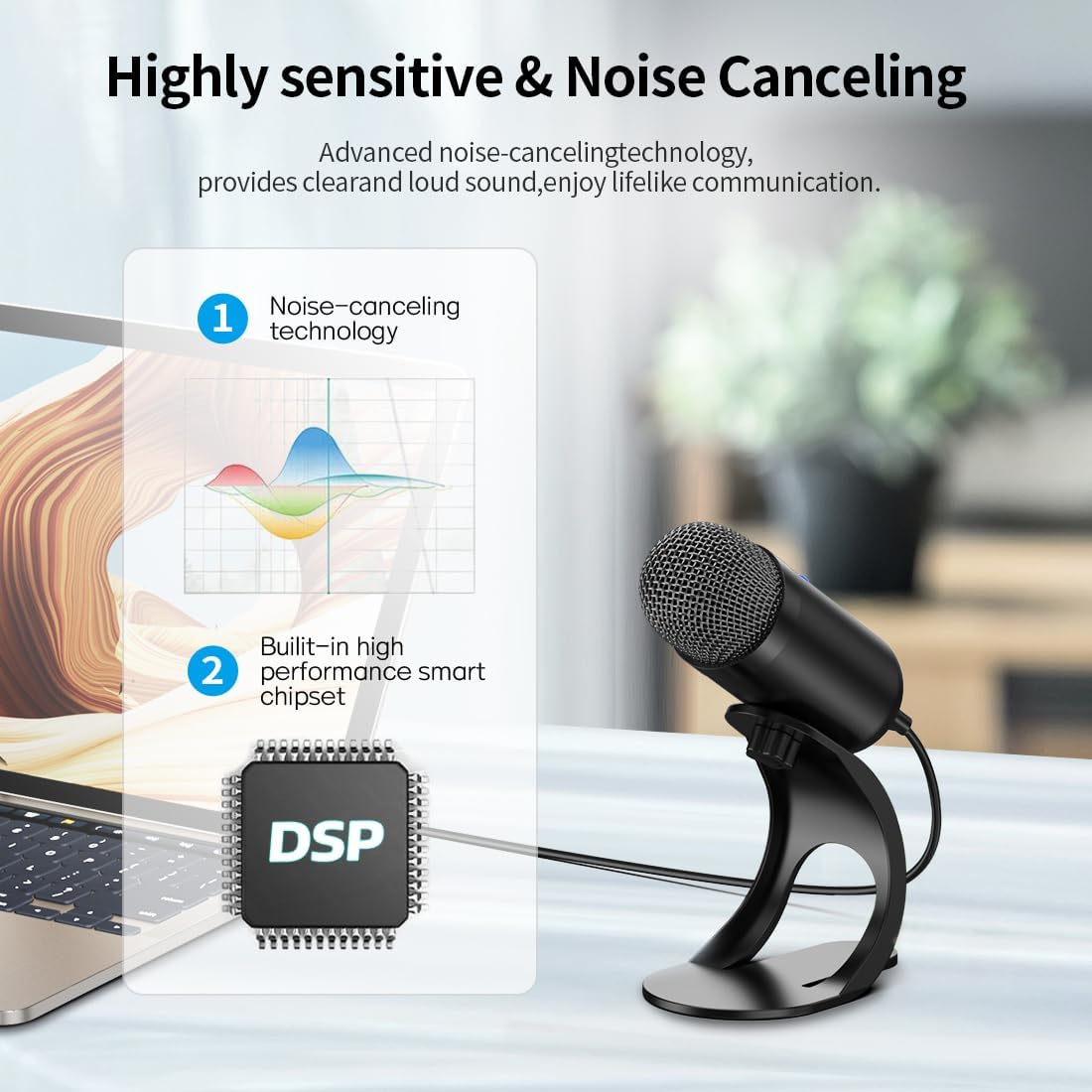 ไมโครโฟน USB แบบคอนเดนเซอร์สำห - Streaming Mic Condenser บทวิจารณ์และราคา