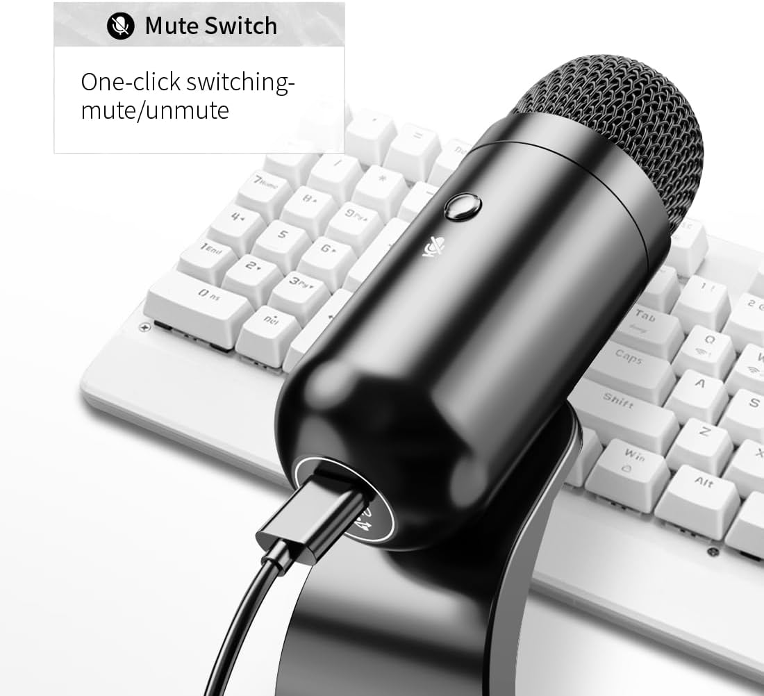 ไมโครโฟน USB แบบคอนเดนเซอร์สำห - Streaming Mic Condenser บทวิจารณ์และราคา