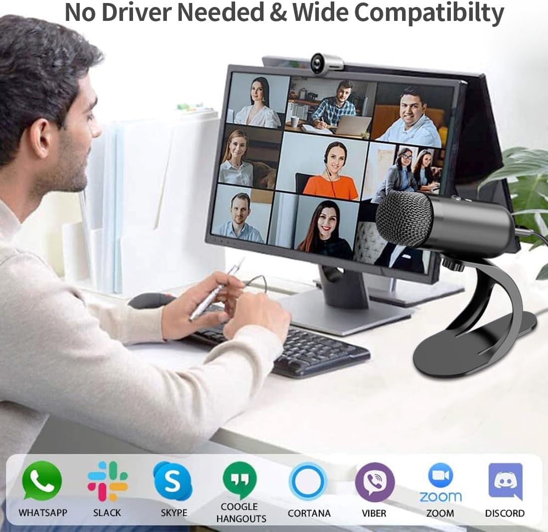 ไมโครโฟน USB แบบคอนเดนเซอร์สำห - Streaming Mic Condenser บทวิจารณ์และราคา